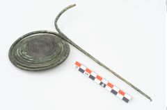 Foto von Bronzedoppelspiralnadel (NHMW-PRAE-035769)